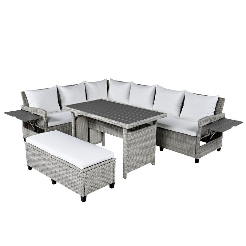 Merax 5-Piece Outdoor Patio Rattan Sofa Set