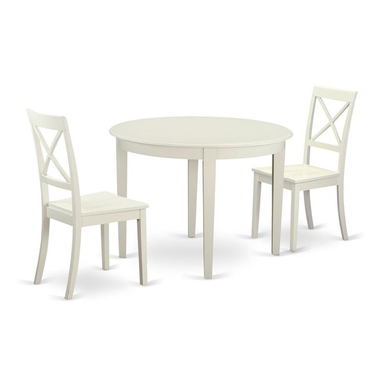 3 Pc Dining room set for 2-Small Kitchen Table and 2 Kitchen Chairs
