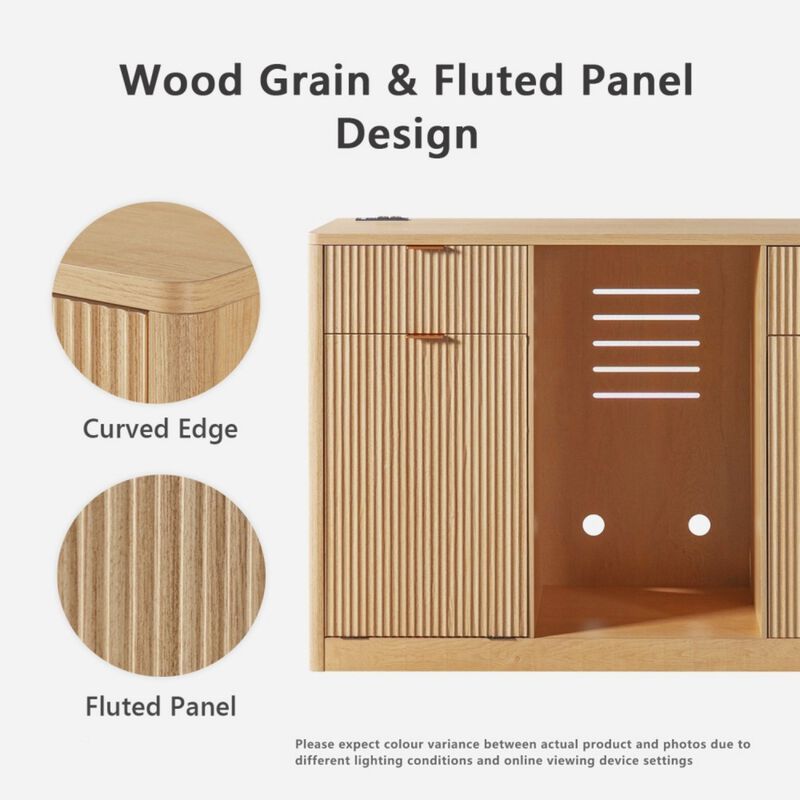 Cekfal Mini Fridge Wine Bar Sideboard Cabinet image number 7