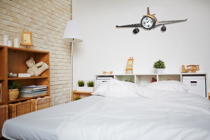 Compass Metal Wall Clock