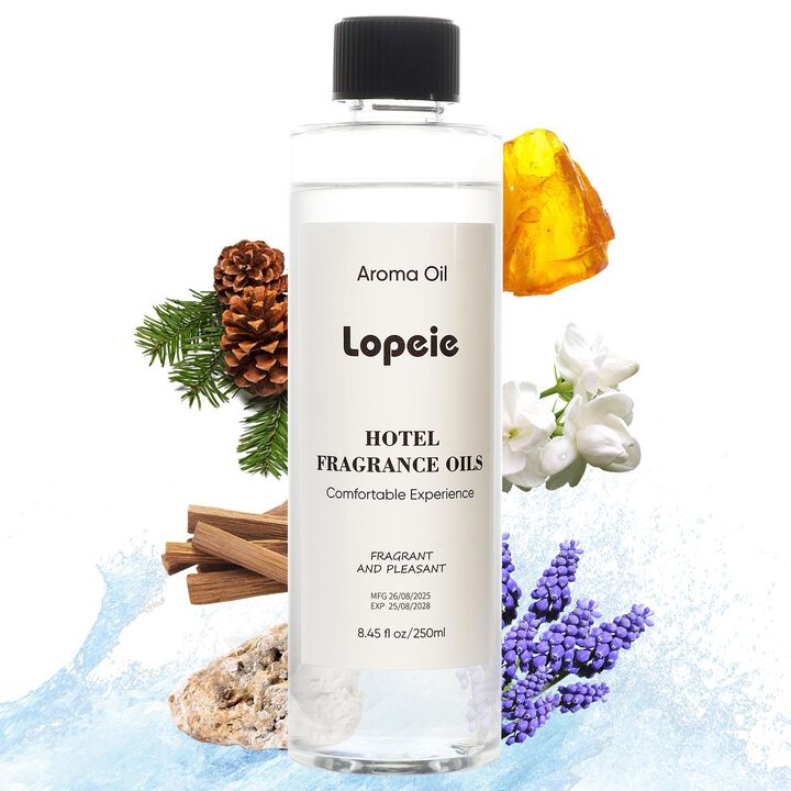 Hotel Diffuser Oil, Premium Fragrance Oil for Diffusers - 250ml (8.45 fl oz) Lemon Lavender Aroma Oil, Long-Lasting Fresh Scent for Home, Hotel