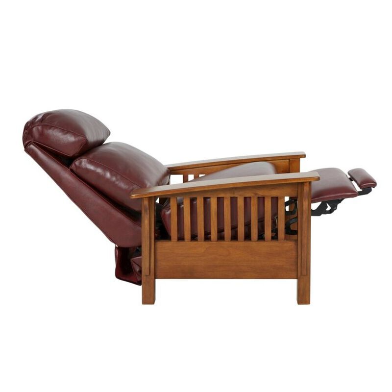Barcalounger Mission Recliner, Marisol Cabernet / All Leather