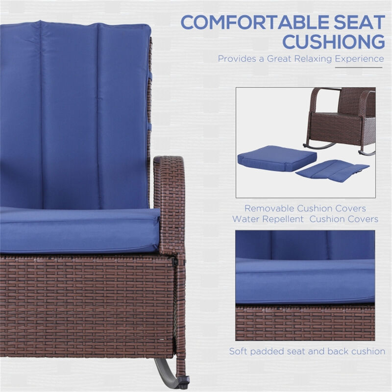 Lightweight Garden Chair / Rocking Chair &ndash; Ideal for Porch, Deck, or Outdoor Spaces image number 5