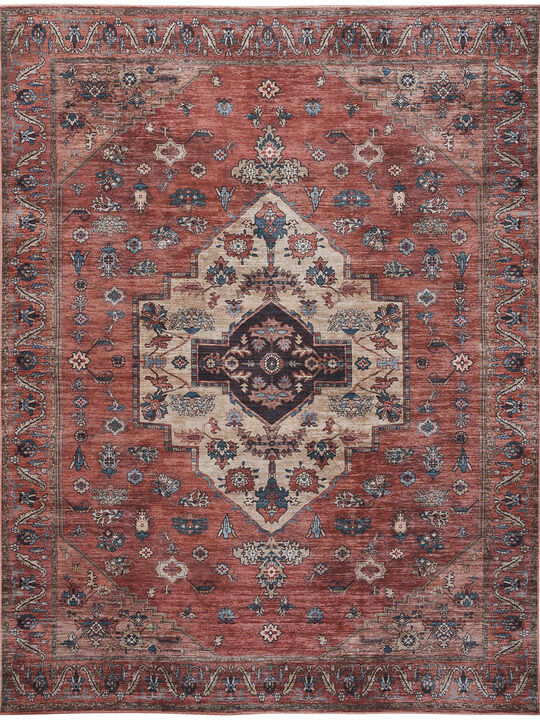 Grand Washables GRW03 Rust/Multicolor 7'10" x 9'10" Rug