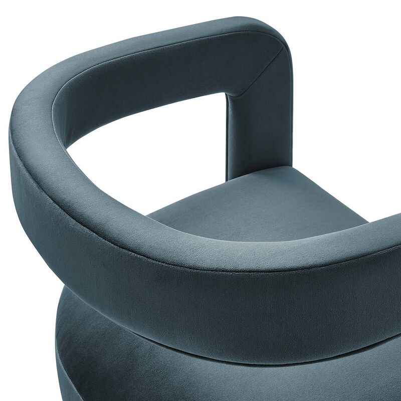 Winslow Barrel Performance Velvet Dining Chair image number 6