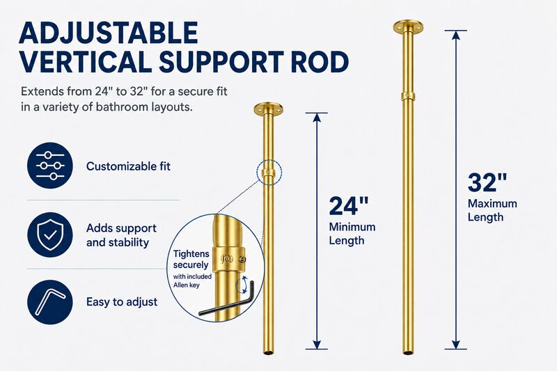 Shower Suites By D-Shaped Shower Curtain Rod image number 4