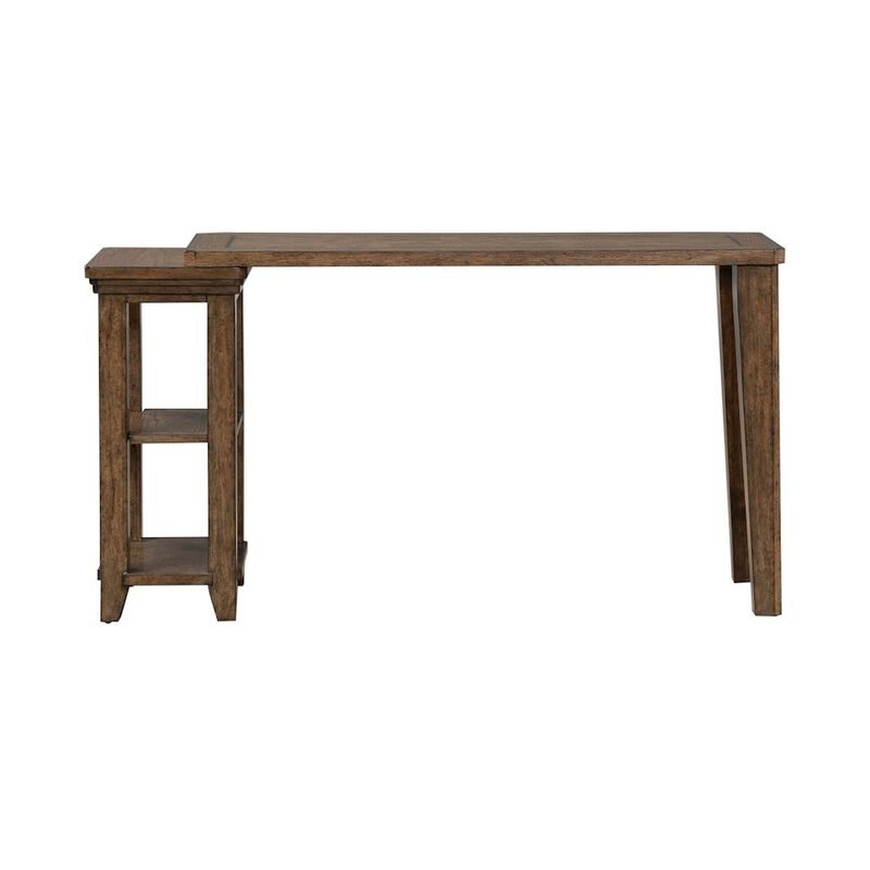 Liberty Furniture Carolina Park Console Table for Living Room - Amber Brown Oak image number 2