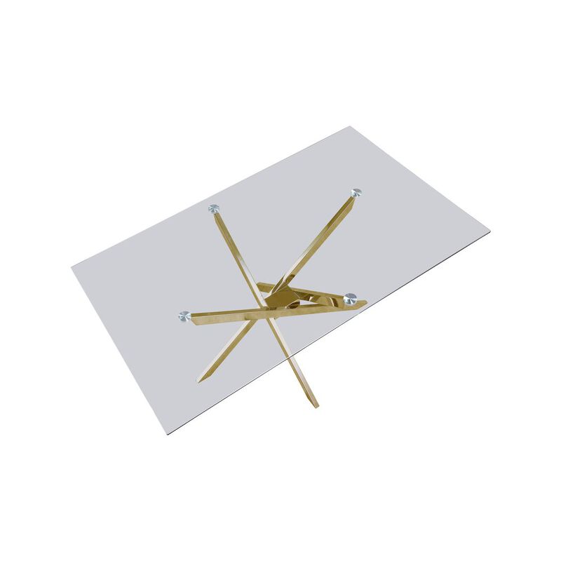 Meridian Furniture Xander Gold Dining Table