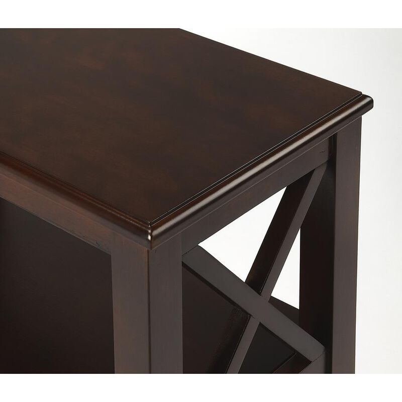 Butler Specialty Company Vance 2 Shelf 22W Bookcase, Dark Brown