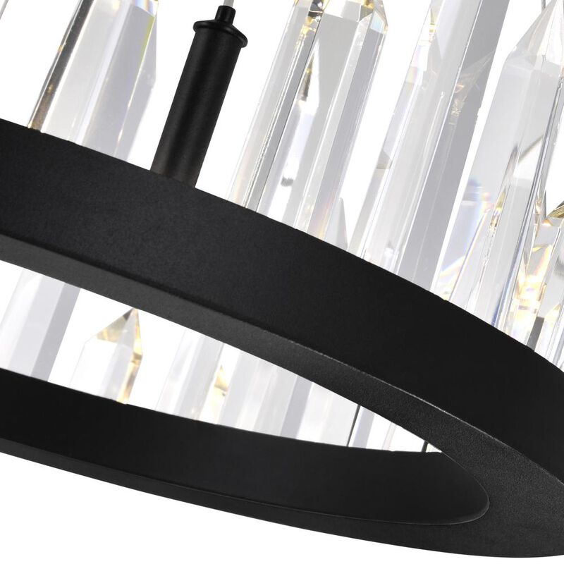 CWI Lighting Juliette LED Chandelier With Black Finish
