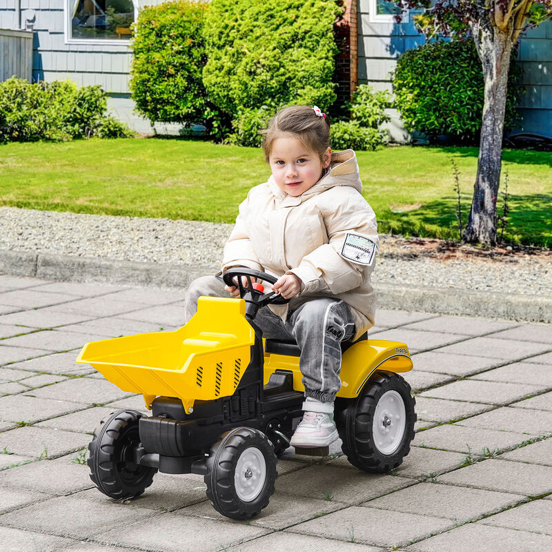 BreeBe Kids No Power Ride-On Excavator with Manual Control Bucket image number 1