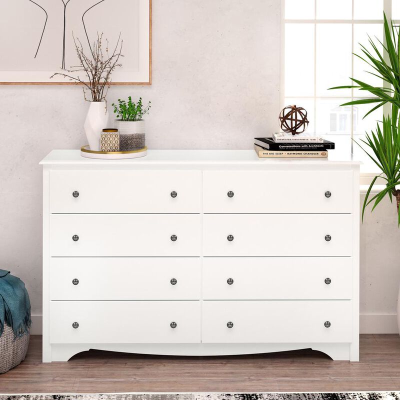 Prepac Monterey 8-Drawer Dresser, White