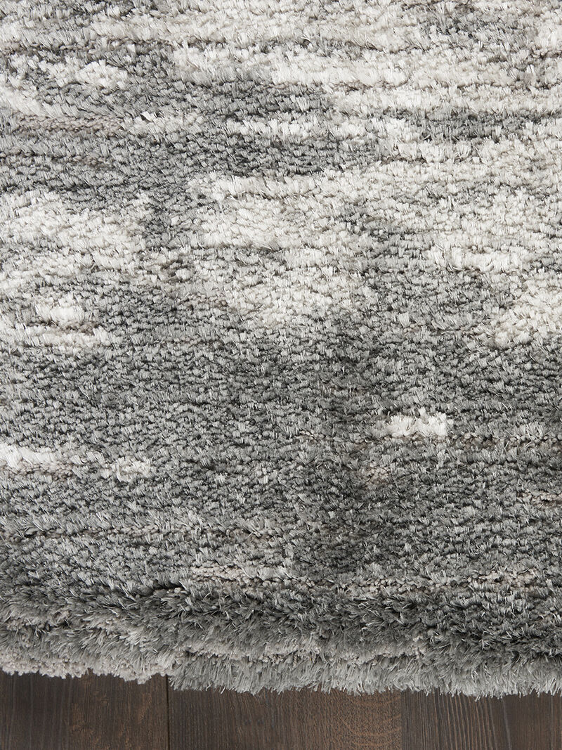 Dreamy Shag DRS02 Charcoal/Ivory 9' x 12' Rug
