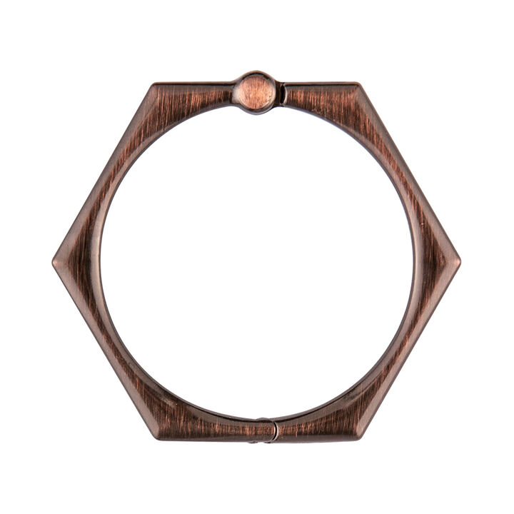 Utopia Alley Rust-Proof Zinc Hexagon-Shaped Shower Curtain Hooks with Clasp Closure, Shower Hooks Hangers for Bathroom, Kitchen Utensils, Curtains, Clothing, Towels etc - Set of 12