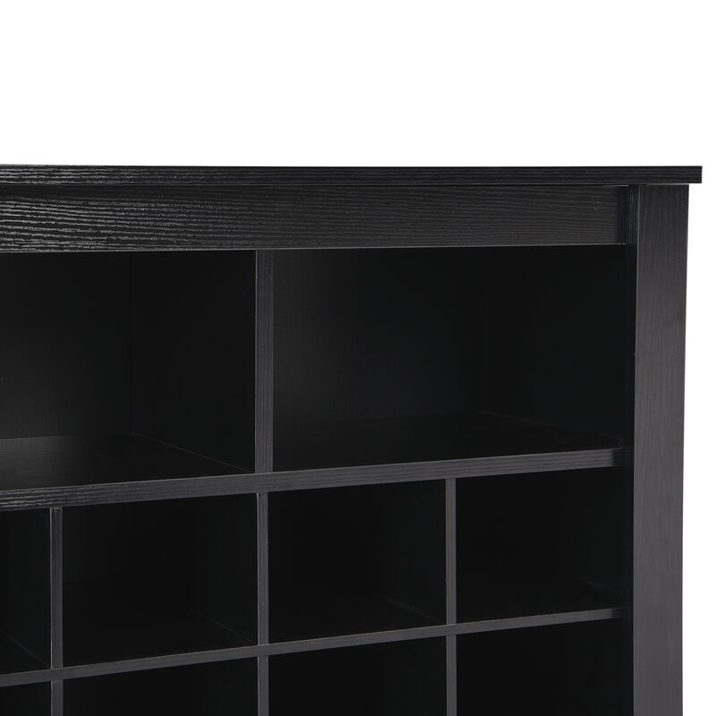 Merax Sleek Design Cubby Console Shoe Cabinet
