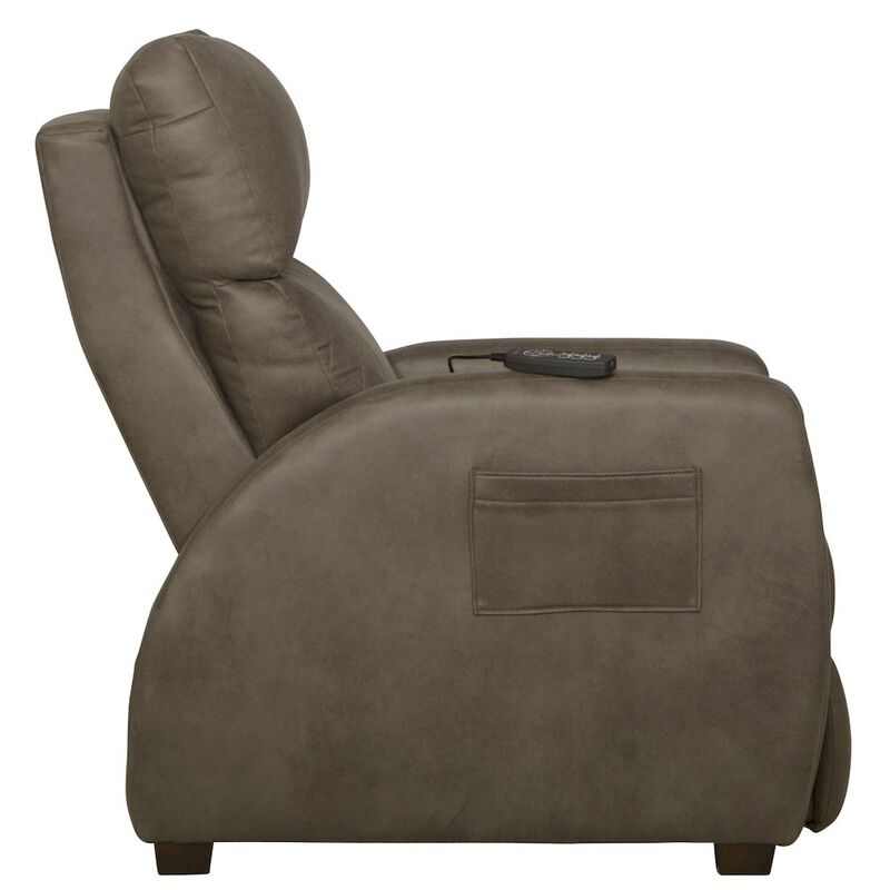Catnapper Relaxer Power Lay Flat Recliner with Power Adjustable Headrest and Lumbar