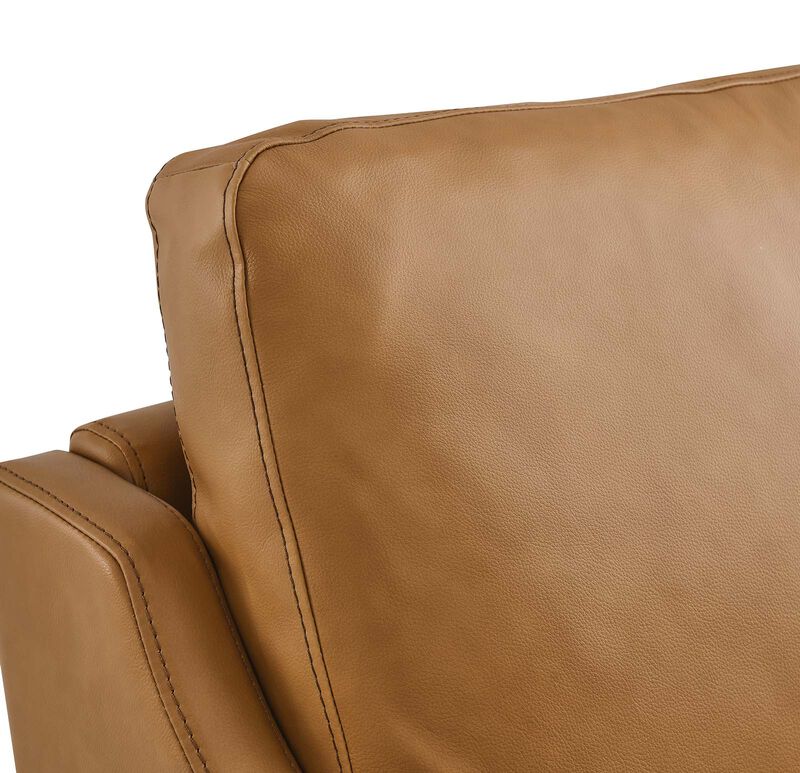 Corland Leather Armchair Brown image number 5