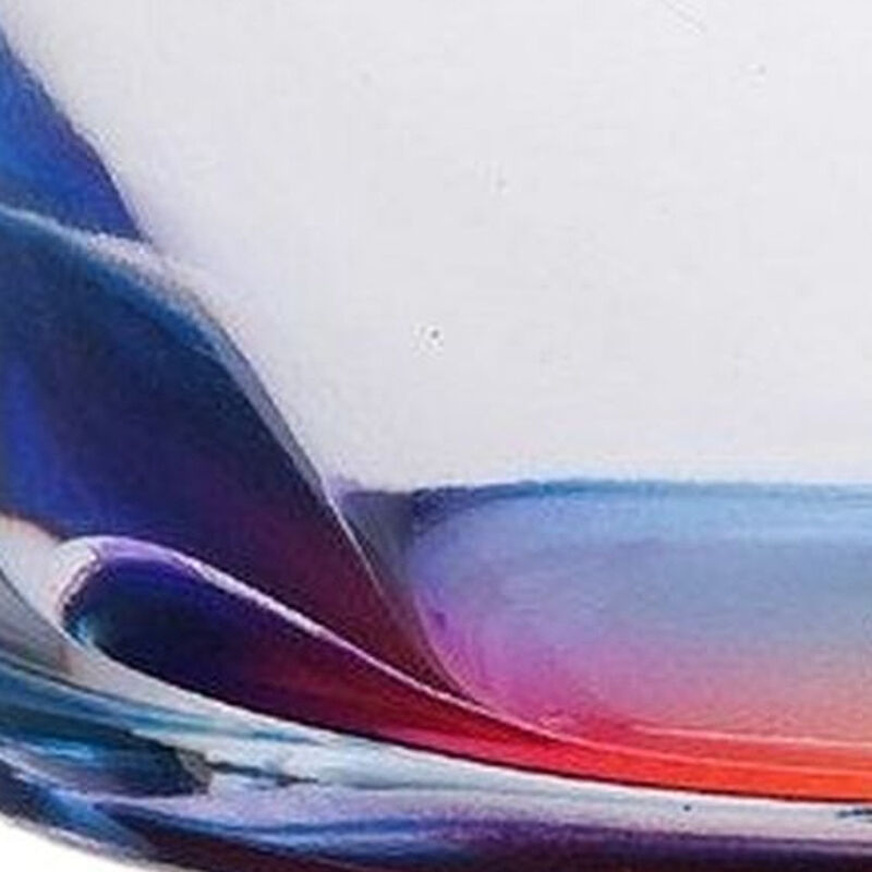 Set of 4 Geometric Acrylic Stemless Whiskey Glasses for Cocktails and Drinks