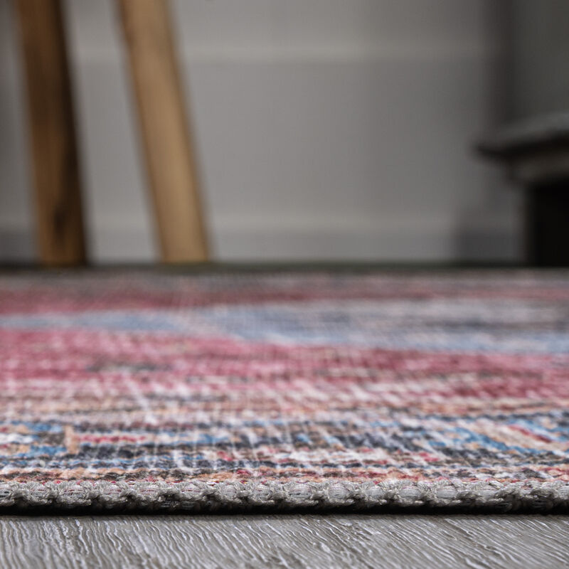 Alacati Ogee Medallion Machine-Washable Area Rug