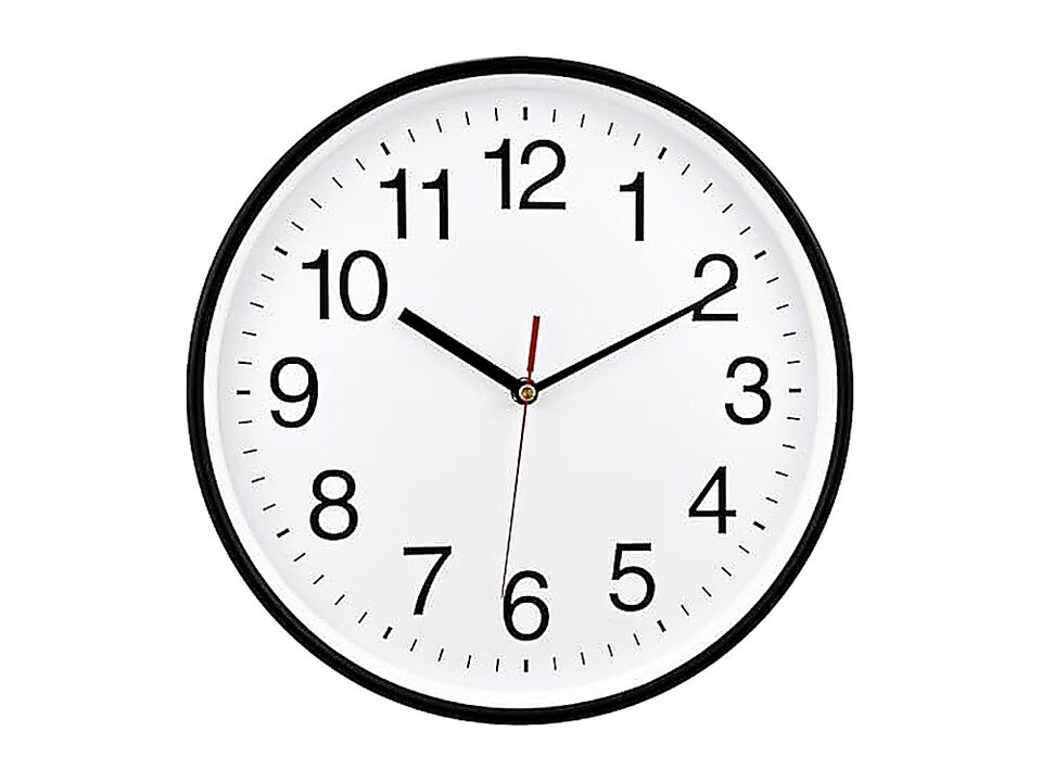Extra Large Wall Clock 16 Non Ticking Silent Quartz Black Clocks Simple Design