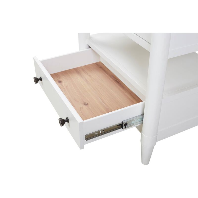 Wilmington Open Nightstand -White