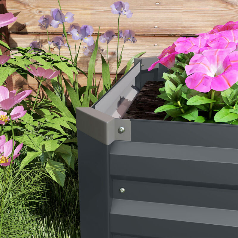 Hivvago Durable Raised Planter for Flowers and Veggies image number 7