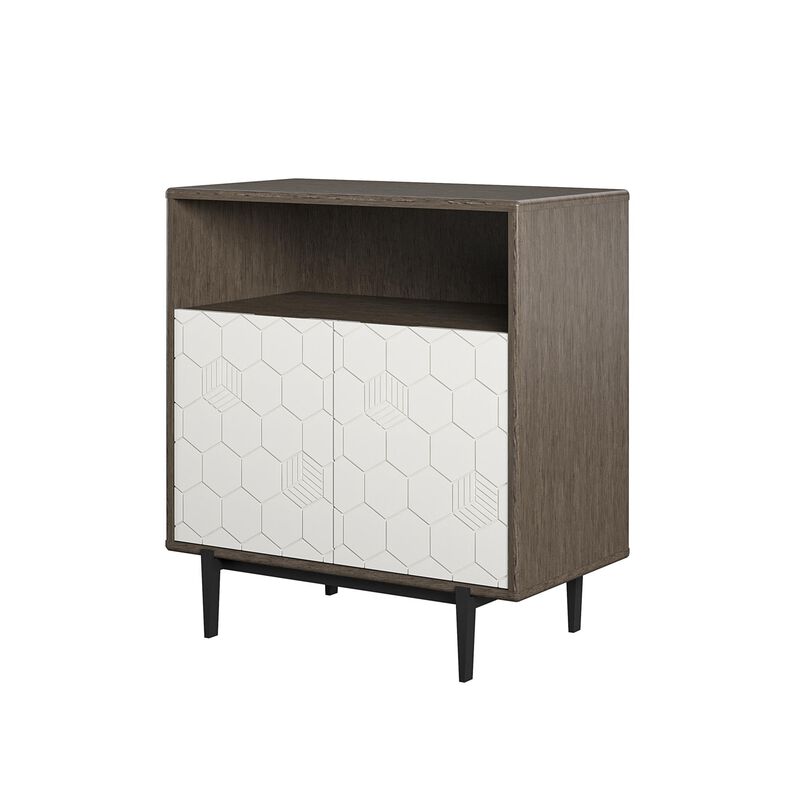 Olivia Storage Cabinet, Gray Oak