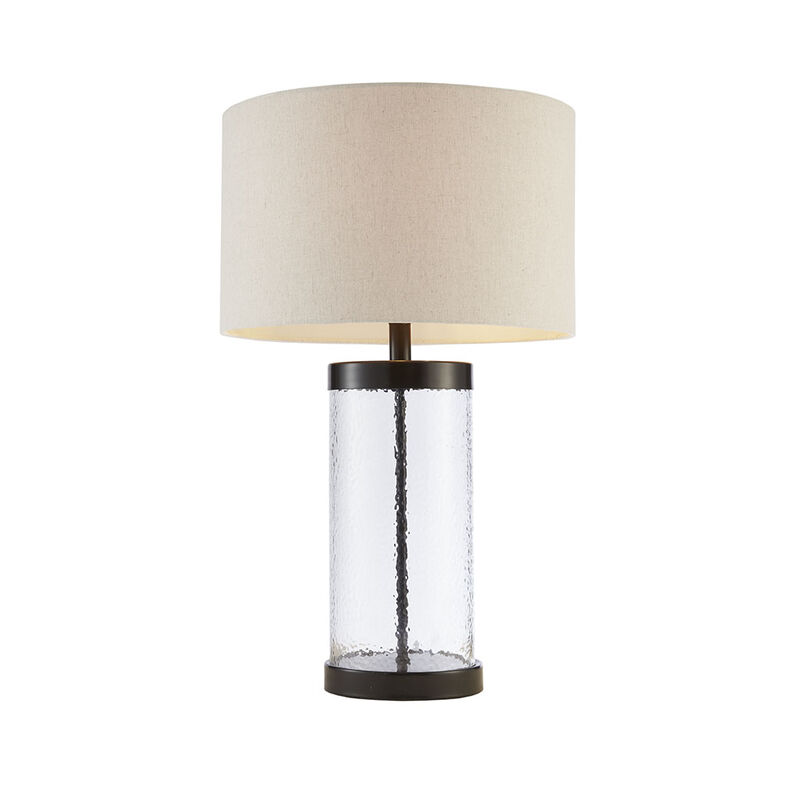 Streamdale Macon Glass Cylinder Table Lamp