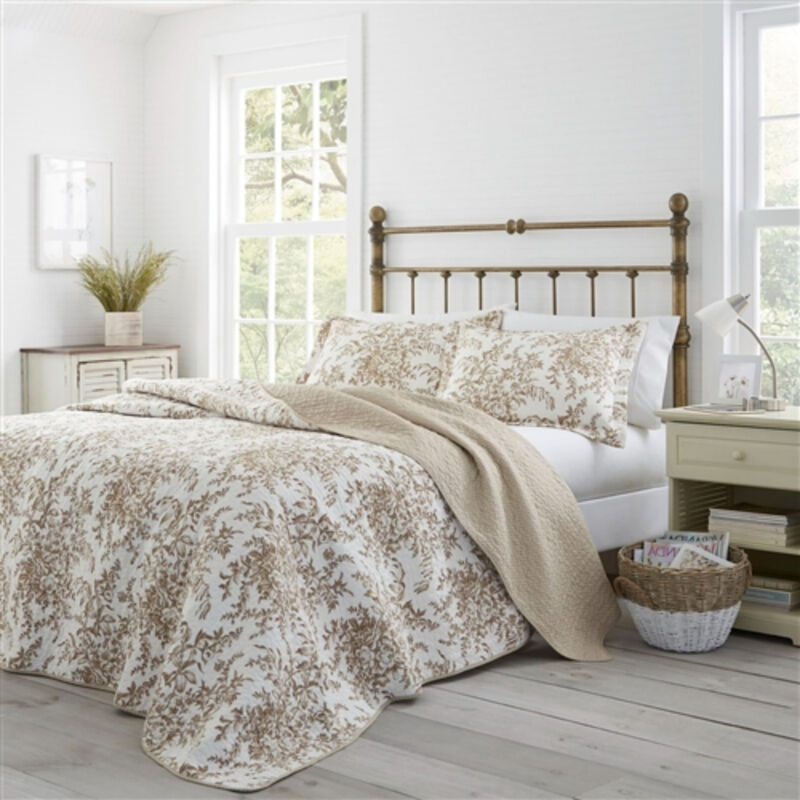 Bed-in-a-Bag 3-Piece Bohemian Floral Quilt Set, Soft Cotton Bedding for a Cozy Bedroom Makeover