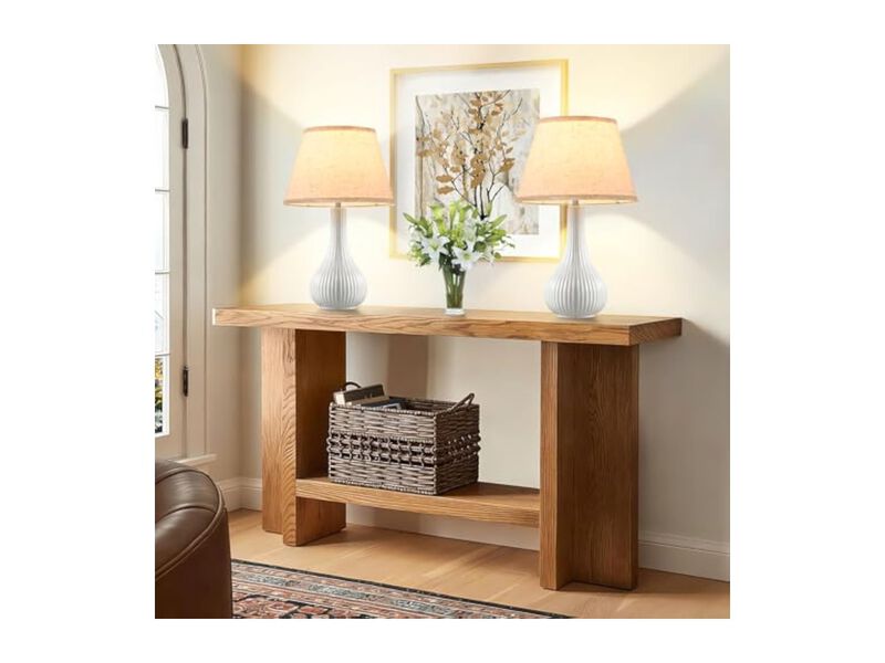 Modern Ceramic Desk Lamps Set Of 2 For Living Room Bedroom Nightstand White image number 2