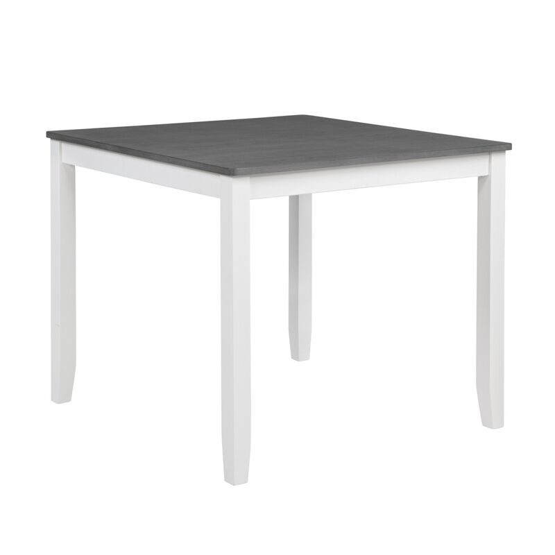 5 Piece Wooden Dining Table Set with 4 Chairs, square dining table set for 4, modern dining table set for kitchen, dining room table set image number 3
