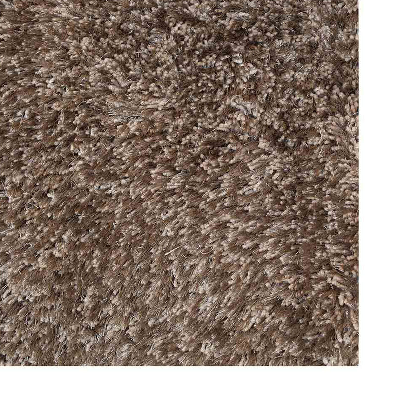 RUGSOTIC CARPETS HAND TUFTED SHAG POLYESTER ECO-FRIENDLY AREA RUGS - 3'11''x5'7'', Rectangle, Light Brown Beige, Solid Plain Design, High Pile Thick Handmade Anti Skid Rugs for Living Room K00111