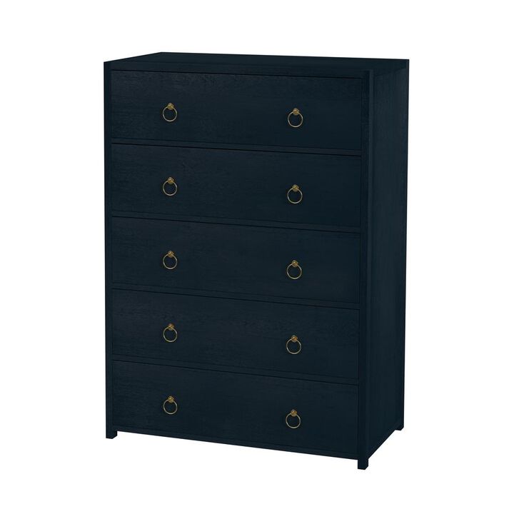 Butler Specialty Lark 5 Drawer Dresser, Navy Blue