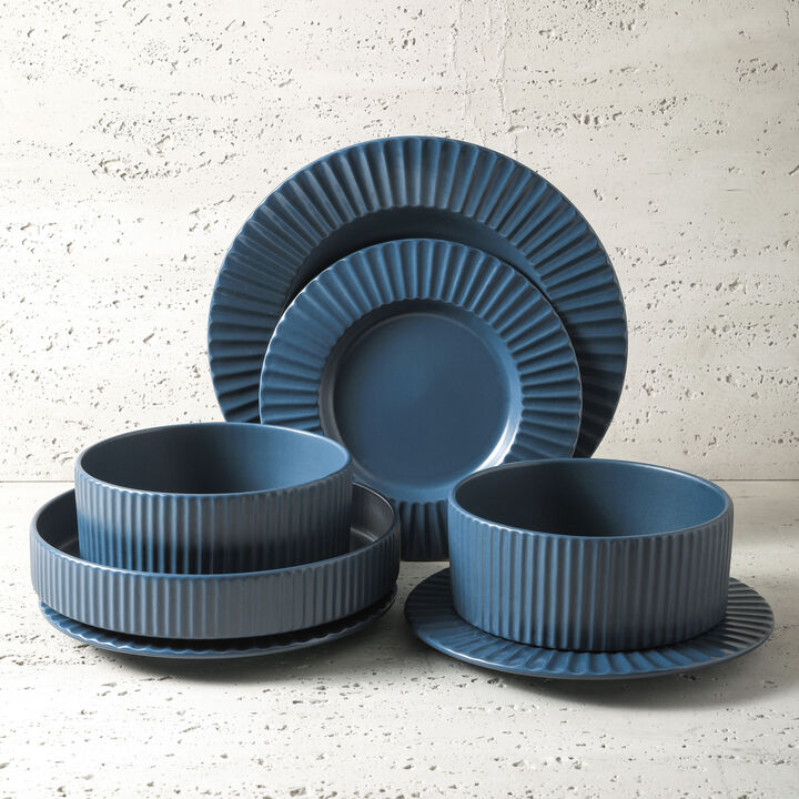 Christian Siriano Lusso Stoneware 16 Piece Dinnerware Set