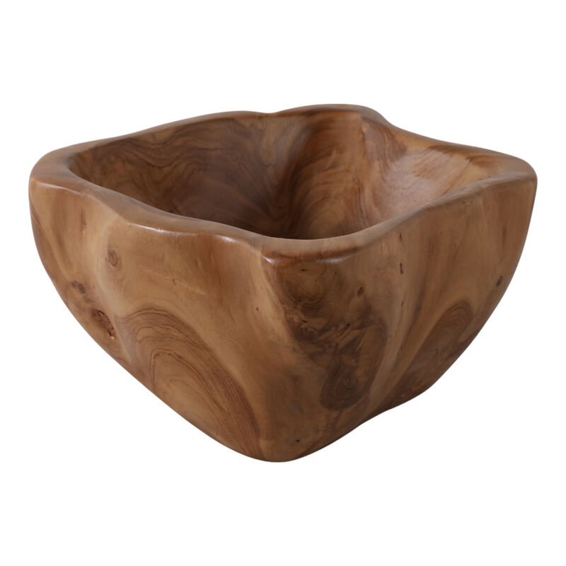 13x6" Teak Wood Bowl, Natural image number 2