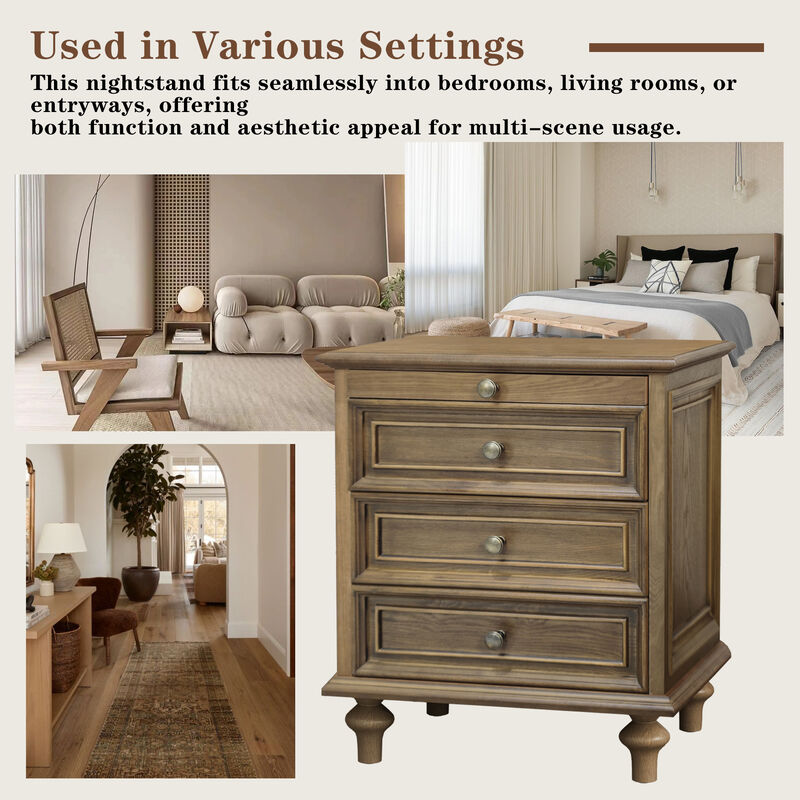 Zatsuk Farmhouse Nightstands image number 5