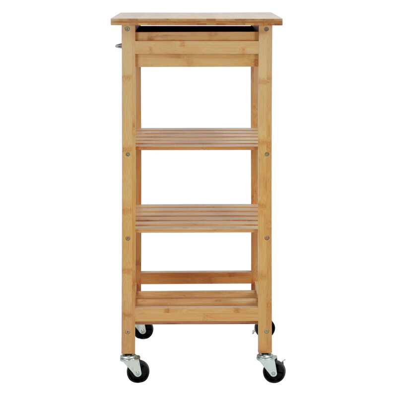 Oceanstar Bamboo Kitchen Trolley