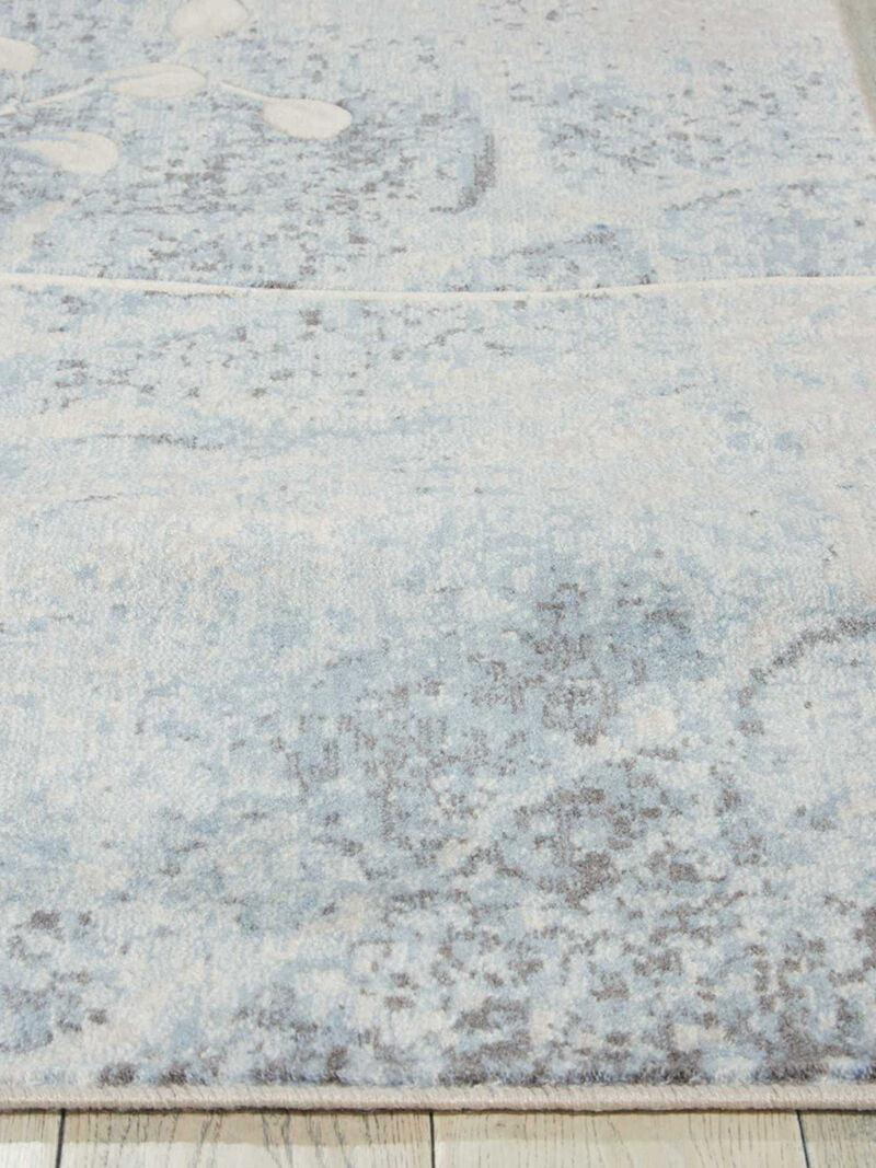 Somerset ST74 Silver/Blue 2' x 2'9" Rug