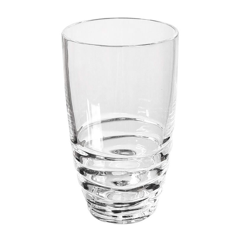 HomeRoots Set of Four Swirl Acrylic Highball Glasses image number 0