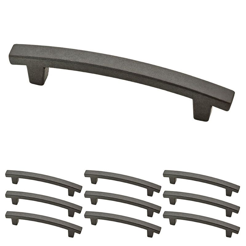Franklin Brass Pierce Cabinet Pull, Iron, 4 in Drawer Handle, 10 Pack, P29615K-SI-B