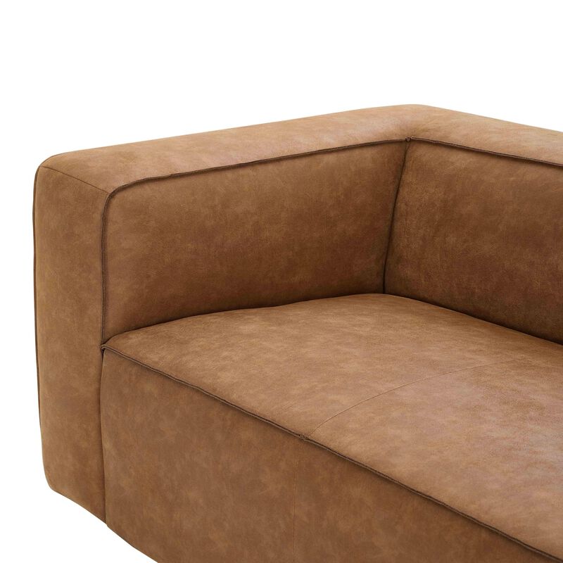 Aurora Brown Leather Sofa