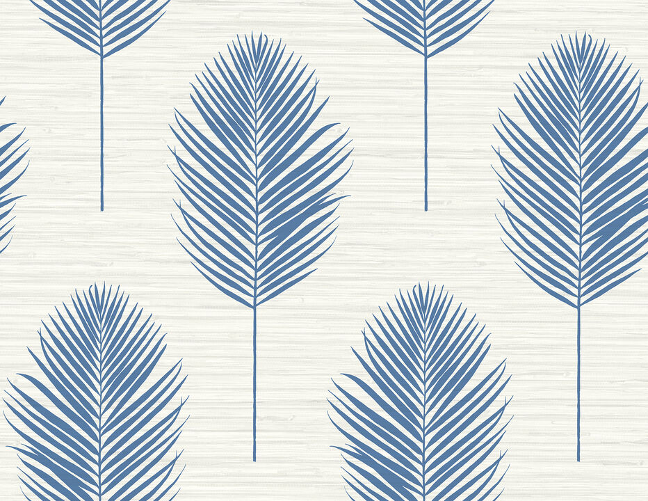 Bali Blue Fern Wallpaper (Set of 2)