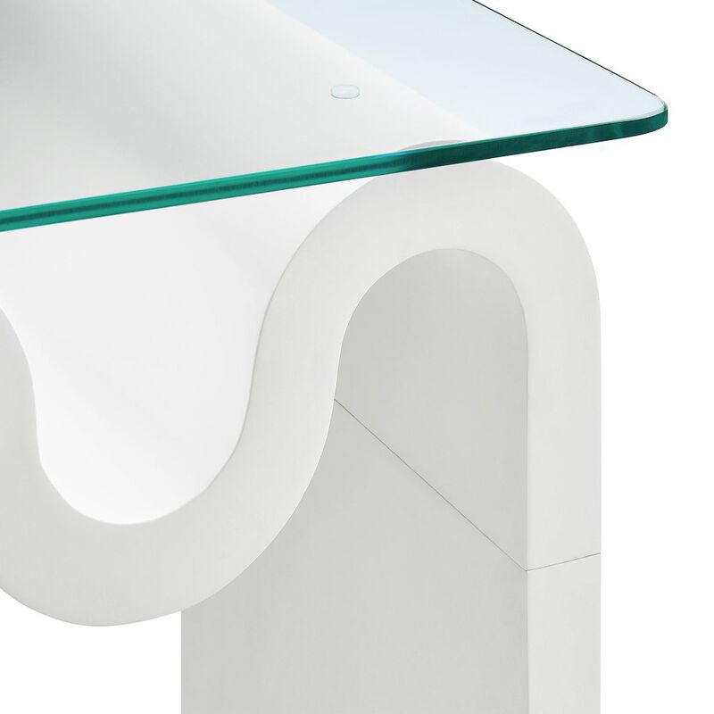 Ondine Glass Top Side Table image number 6