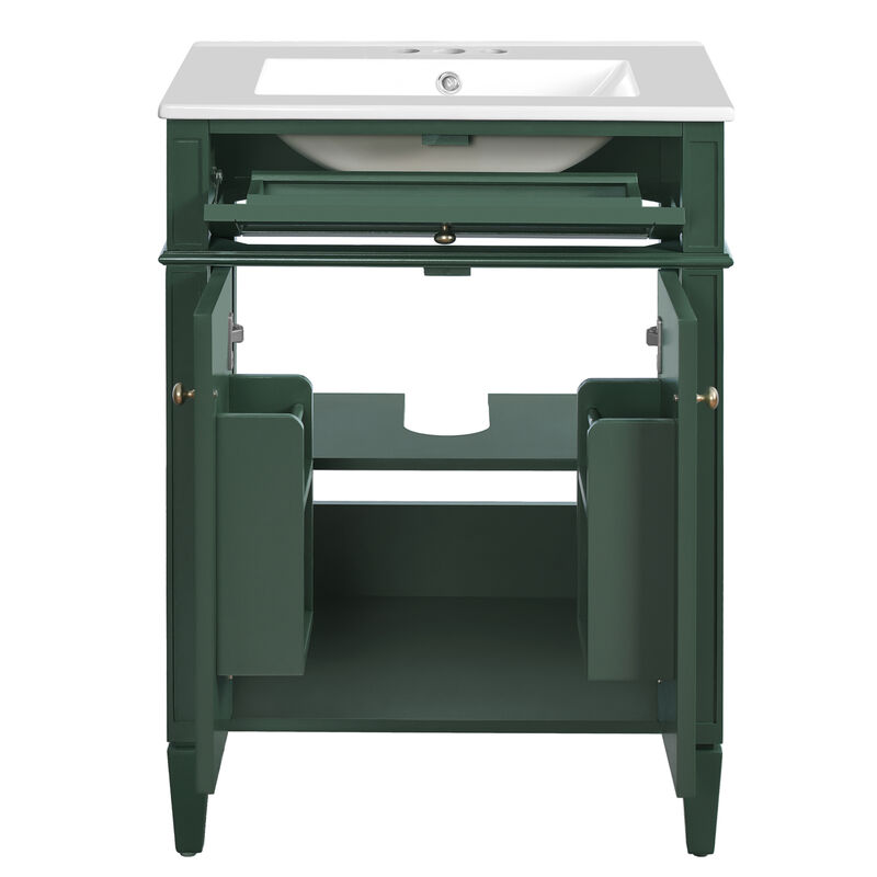 24" Bathroom Vanity with 2 Doors image number 9