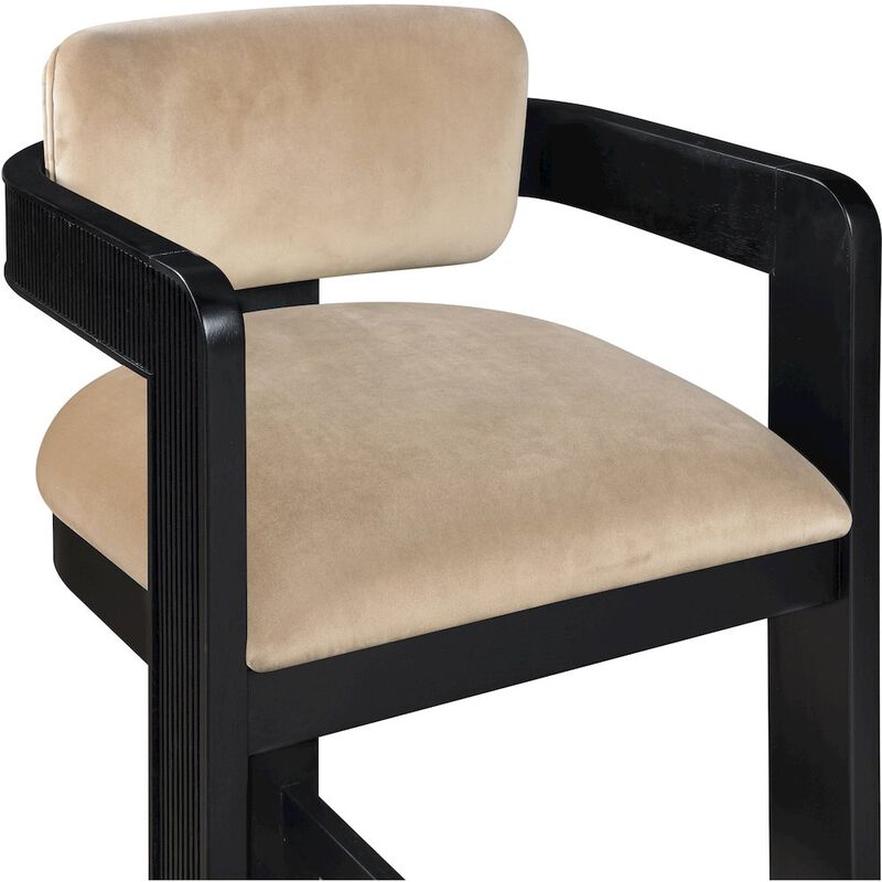 Meridian Furniture Sacha Velvet Stool