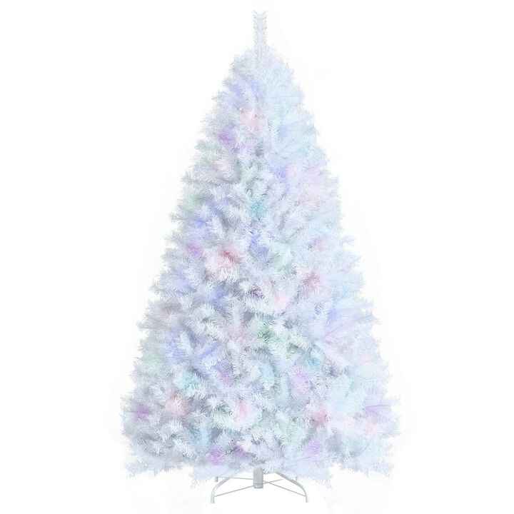 Iridescent Tinsel Artificial Christmas Tree with Branch Tips