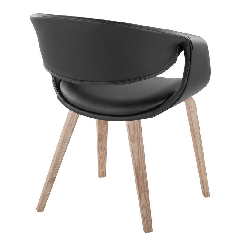 LumiSource Curvo Upholstered Chair - Set of 2