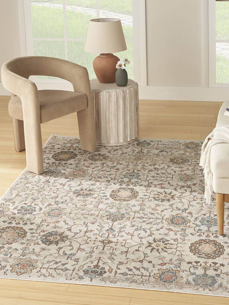 Washable Decor WSD14 Beige 5'3" x 7' Rug