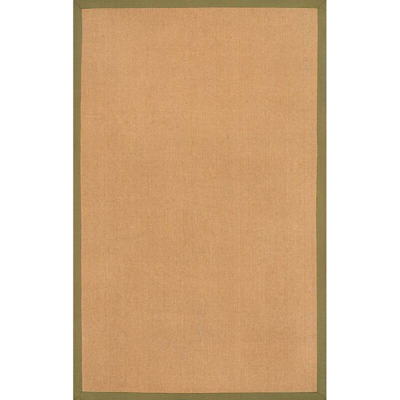 Camden Farmhouse Cottage Border Jute Area Rug