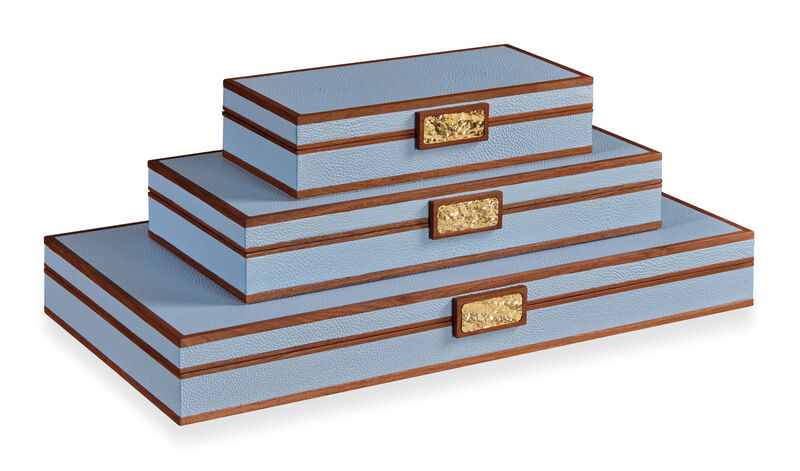 Light Blue Stacking Boxes image number 1
